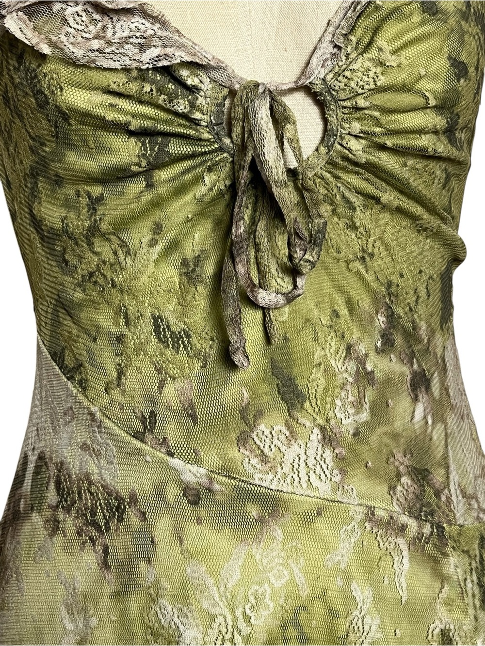 Urban Outfitters Hyacinth Lace Spliced Midi Dress Fairycore Whimsigoth Medium - Picture 4 of 13